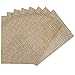 Benson Mills PM Longport Woven Vinyl Placemat, Almond, Set of 8