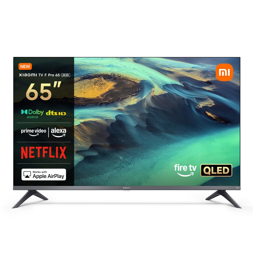 XIAOMI TV F Pro 65 2025, 65 Inch (165 cm) 4K QLED Smart TV, Fire TV, HDR10+