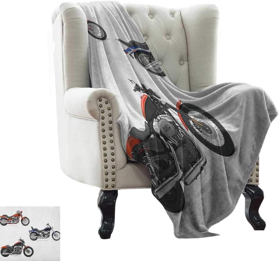 BelleAckerman blanket Motorcycle,Illustration of Three Motorcycles