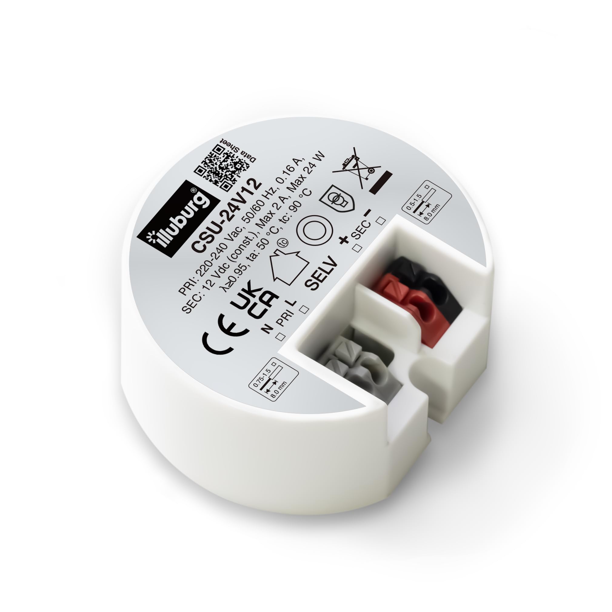 illuburg LED Driver 12V 24W Flickerfree for LED Strip G4 MR11 GU5.3 MR16 Power Supply Transformer