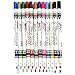 toyofmine 12 Pcs Cosmetic Makeup Glitter Eyeliner Eye/Lip Liner Eyebrow Pencil Pen Set