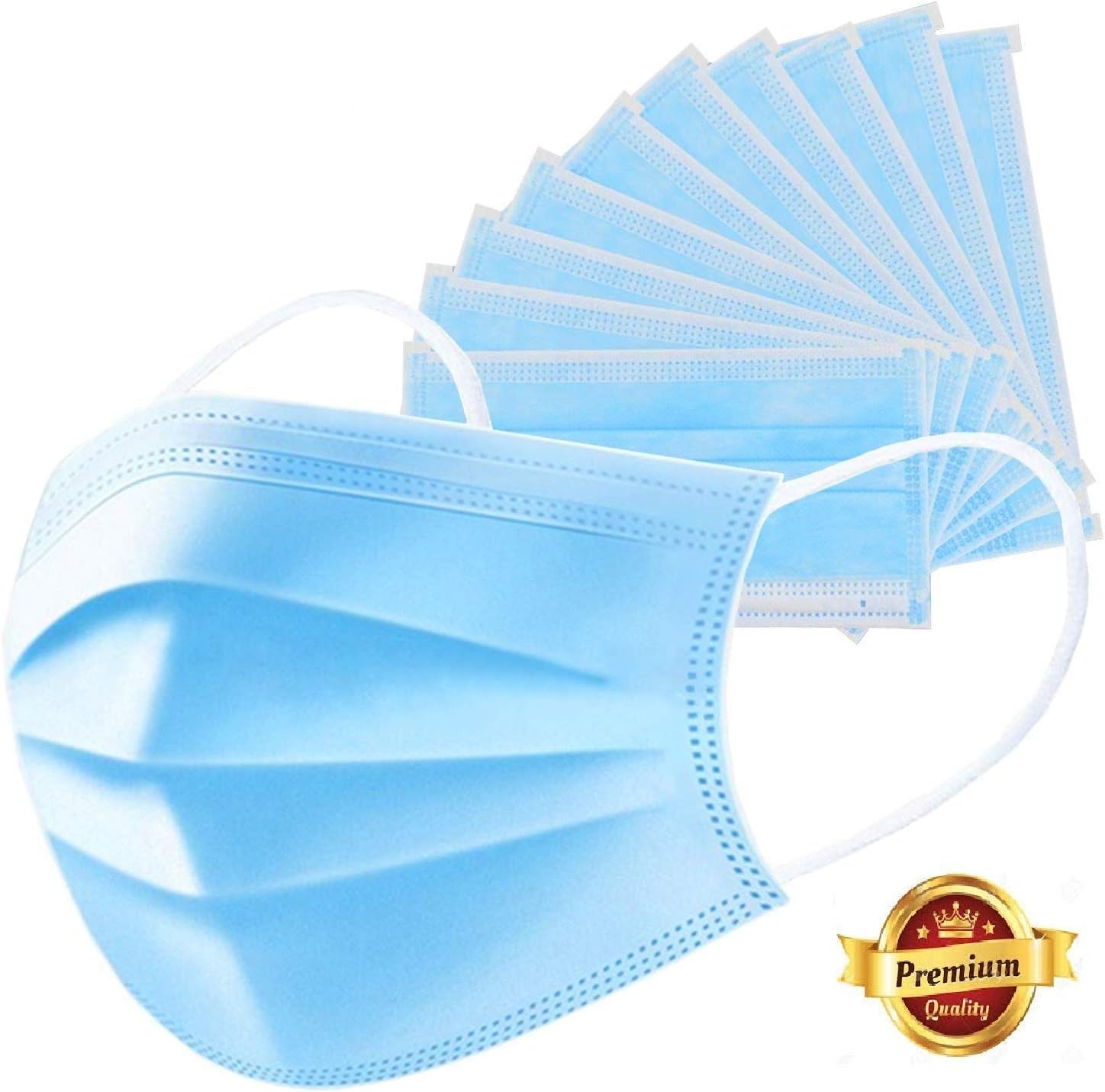 Mobiclonics Disposable Face Masks Elastic Ear loop Type Mask Nose Mask Dust Mask Pollution Mask Surgical Face Mask for Air Pollution Virus Protection & Personal Health Face Mask Nose - Pack of 20 Pcs