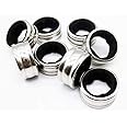 Luckycivia 20 PACK Stainless Steel Wine Bottle Drip Collar Ring Wine Bottle Collars Wine Drip Ring