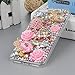 Mavis's Diary iPhone 7 Plus Case (5.5 inch) 3D Handmade Bling Crystal Diamond Shiny Sparkling Rhinestones Full Edge Protective Clear Hard PC Cover (Pink)