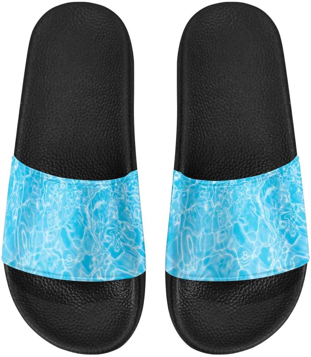 Amazon.com | INTERESTPRINT Women's Slip-on Shoes Beach Pool Shower Slippers Household Sandals 