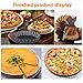 AOMGD 3 Pack Tart/Quiche Pan Set with Removable Bottom,Round Loose Bottom Non-stick Carbon Steel Pie Molds,Black(4