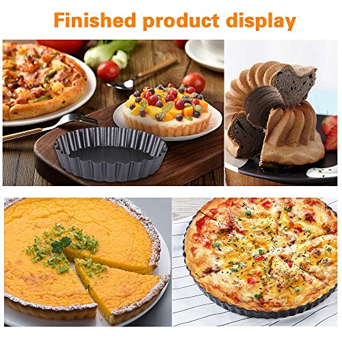 2 AOMGD+Quiche+Removable+Bottom+Non+stick