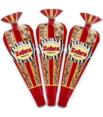 Amazon.com: Popcornopolis Gourmet Zebra Popcorn 1.26 Gallon Tin