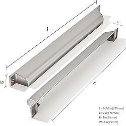 ZAUYX 5 Pack 7 Inch Center to Center Brushed Nickel