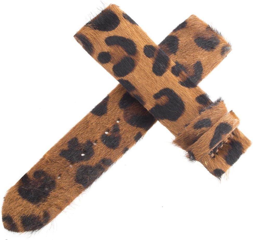 Authentic Van Der Bauwede Brown Leopard Pattern Watch Band 20mm x 19mm