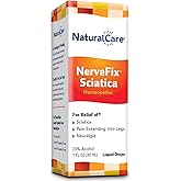 Natra-Bio NaturalCare NerveFix Pain Relief for Sciatica Neuralgia, 1 oz Liquid, Homeopathic Formula for Backache, Rheumatic Pains, and Leg Pain