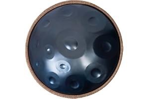 Sarospan Handpan Drum - 22-Inch 12-Note D Kurd 440Hz - Hand Tuning Handpan - Includes Soft Bag, Mallets, Stand, Note Stickers, Cleaning Cloth - Artist Performance Video