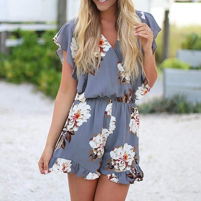 LMMET-summer Tuta Donna Eleganti Estiva Corta Intera Hot，Jumpsuit Donna  Estiva Corto Elegante Casual，Tutine Donna Estate，Tutina Donna Estiva Corta  Elegante Estate Donna Abbigliamento berjaya.edu.my