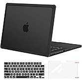 MOSISO Compatible with MacBook Pro 14 inch Case 2026-2021 M5 M4 M3 M2 M1 A3434 A3112 A3185 A3401 A2918 A2992 A2779 A2442, Anti-Cracking TPU Bumper Hard Shell&Keyboard Skin&Screen Film, Black
