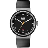 Braun Men's 40mm Automatic Watch with Black Rubber Strap BN0278