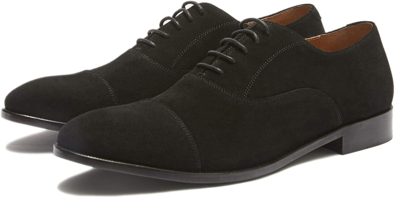suede cap toe shoes