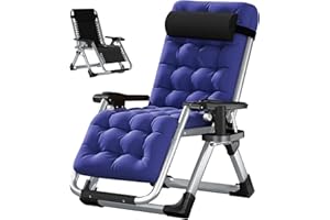 LILYPELLE Zero Gravity Chair, Premium Lawn Recliner Folding Portable Chaise Lounge with Detachable Cushion, Headrest and Cup Holder, Reclining Patio Lounger Chair