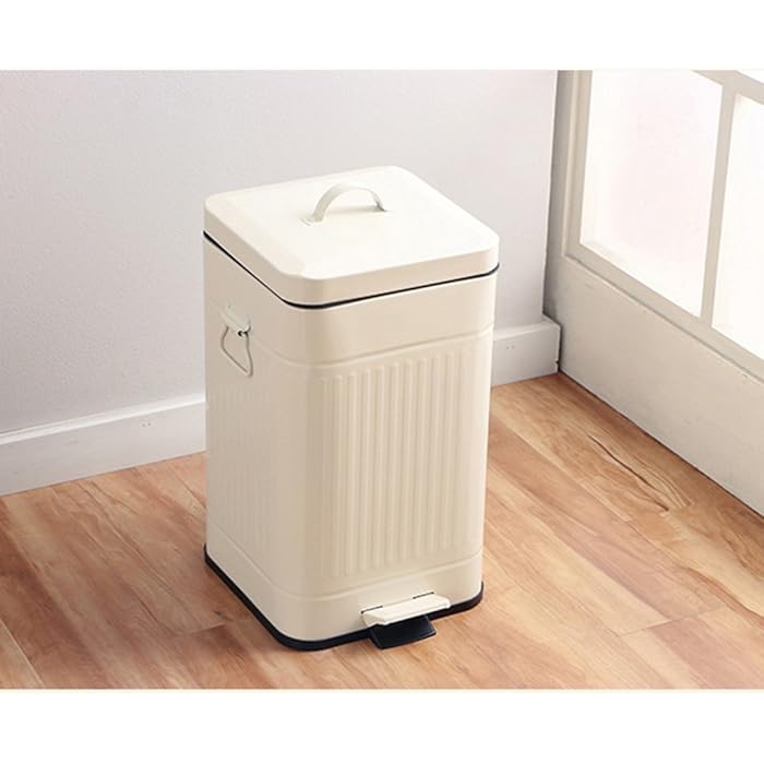 Buy Trash Can Bathroom With Lid, Square For Bedroom With Lid And Handle
