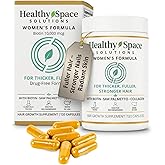 Women’s Hair Growth Skin & Nails Vitamins with Biotin 10,000 mcg, Collagen, Keratin, MSM & Bamboo Extract Drug-Free Formula for Thicker Hair, Strong Nails & Glowing Skin 120 Capsules, 1-Month Supply