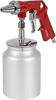 STIER Sandstrahlpistole, 5-10 bar, Sandstrahlgerät, Sandstrahler, Düsendurchmesser 3,5 mm, Luftbedarf 120 l/min, für Körnung 0,2-0,8 mm, entfernt Rost & Farbe