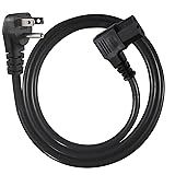 90 Degree Computer Power Cord - 3FT Flat Low