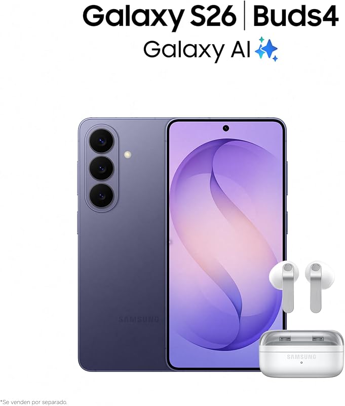 Galaxy S26, 256GB, Teléfono Móvil con Galaxy AI, Cámara 50MP, 12GB RAM, Batería 4300mAh, Garantía del Fabricante 3 Años + 1 Año Extra, Color Negro (Versión Española) — foto 4 de 8