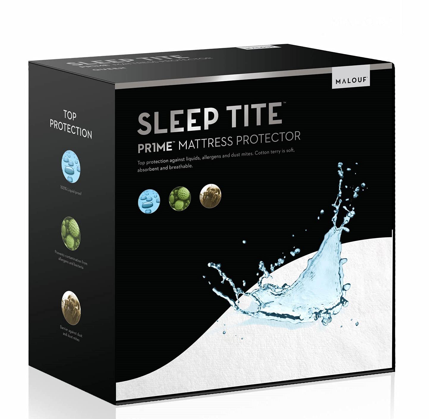 Photo 1 of ***FACTORY SEALED*** SLEEP TITE Hypoallergenic 100% Waterproof Mattress Protector - 15-Year U.S. Warranty - Vinyl Free - Queen
