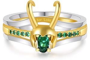 WKXZMTR Loki Ring Marvel Rings Superhero Helmet Ring for Unisex Jewelry Men's Rings Halloween Cosplay Jewelry Gifts Loki Loves Gifts