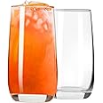 PARACITY Highball Glasses Set of 2, Drinking Glasses 12 Oz, Clear Glass Cups, Tall Tumbler Water Glasses, Glassware Set for Cocktail, Coffee, Mojitos