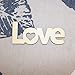 MagiDeal 10pcs Love Letter Sign Wooden Craft Shapes Wedding Decoration Scrapbooking Embellishments