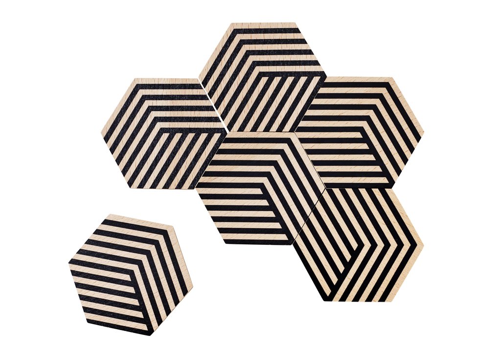 Areaware Optic Table Tile - Black