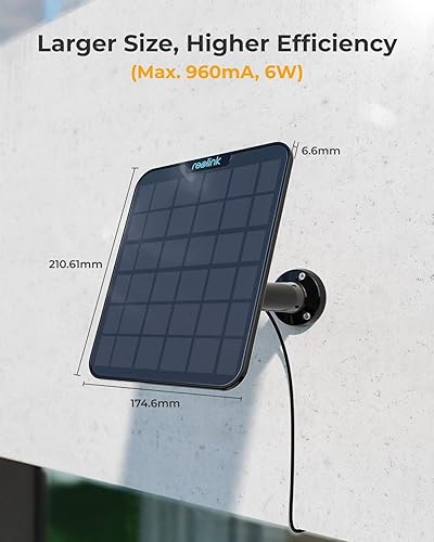 REOLINK Solar Panel Power Supply Designed for Reolink Home