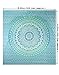 RAJRANG Large Mandala Tapestry for Bedroom and Living Room Wall Hanging Cotton Tapestries (Sea Green, Ombre, 90x84 Inch, Queen size)