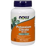 NOW Potassium Citrate,180 Capsules