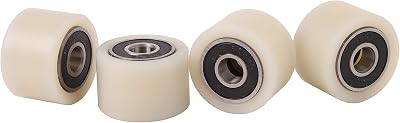 Smart Machines 4x Nylon PA6G Rollers 30mm Diameter 20mm Wide 8mm Thick