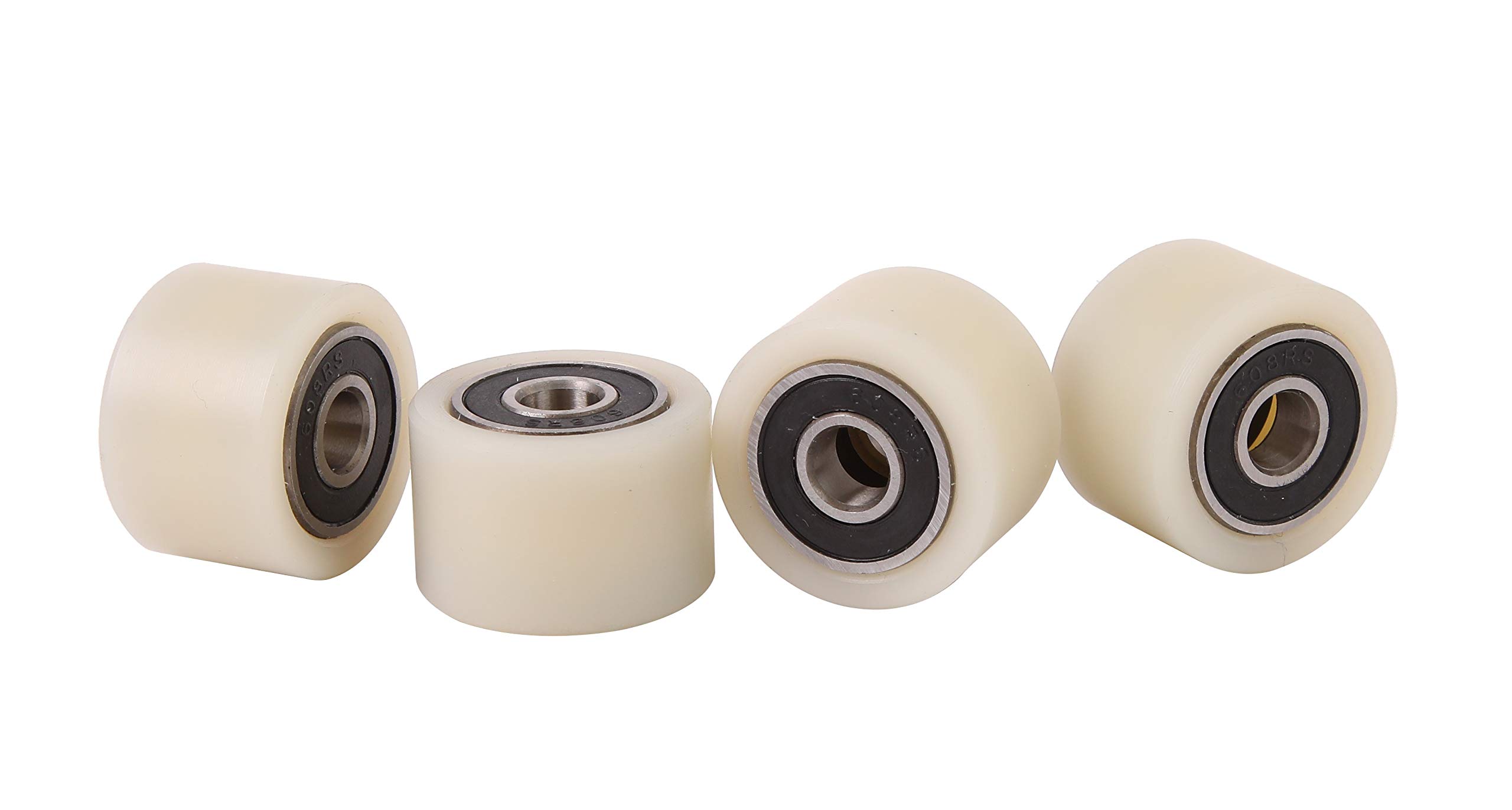 Smart Machines 4 x 30mm Diameter 20mm Wide 8mm Thick Precision Machined Nylon Polyamide Rollers