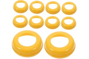 Totority 10pcs Baby Bottle Collar Rings Wide Screw-on Leak-proof Caps for Feeding Bottles Replacement Dome Rings Accessories