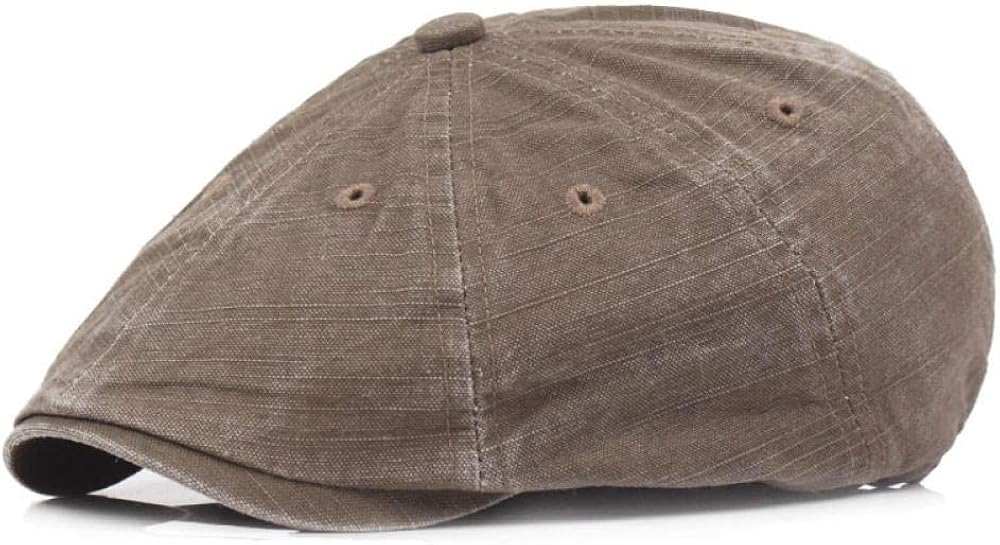 Casquette Plate Lusofie Style Peaky Blinders - Coton Réglable - Taille Unique - Noir