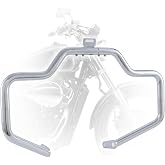 GGDMOTO Mustache Crash Bar Engine Guard Highway Bar Compatible with Honda 750 VT750 VT750C VT400 Shadow Aero Phantom Spirit (Chrome)