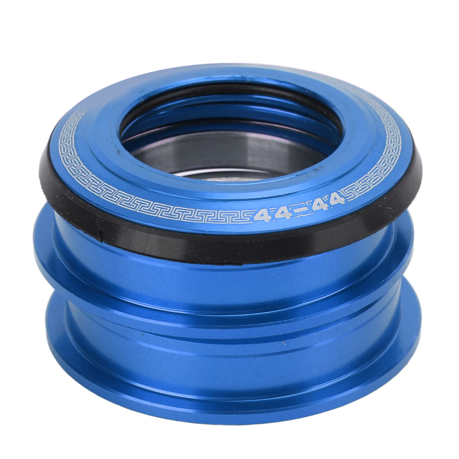 Bicycle Headset, Double Bearings Mountain Bike Headset 44mm Blue for Trail Riders, Off-Road Cyclists and Commuters