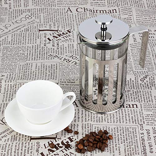 Household Tea Maker Stainless Glass Coffee Pot, 304 Stainless Steel Lid