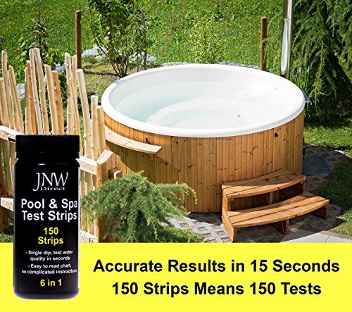 JNW Direct Pool & Spa Test Strips 6 in 1, Best Kit for Accurate Water Quality Testing for Home Swimming Pools,150 Strip MEGA PACK - Thumbnail 5