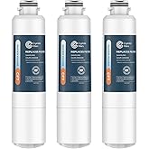 Crystala Filters Compatible with Samsung DA29-00020B Refrigerator Water Filter, DA29-00020A/B, DA29-00020B-1, HAF-CIN/EXP, 46-9101, RF4267HARS, RF25HMEDBSR, RF28HMEDBSR, RS25J500DSR, 3 Pack