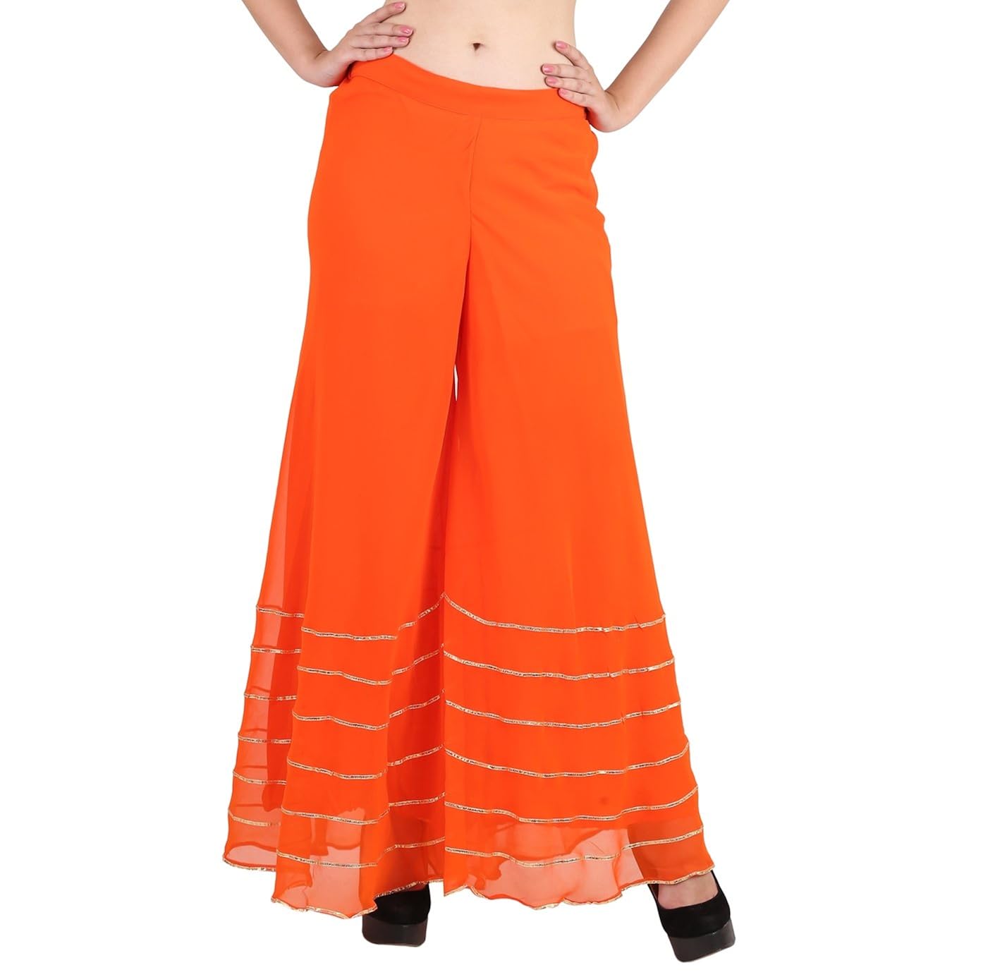 Orange palazzo pants Clearance