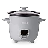 Dash DRCM200RMGY04 Mini Rice Cooker Steamer with