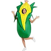 Spinosaurus Thanksgiving Inflatable Corn Costume for Adult Inflatable Food Costumes Halloween Funny Blow Up Costume Inflatable Suit for Men Women