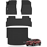 KELCSEECS® Floor Mats & Cargo Liner Custom for Chevrolet/Chevy Trax 2026 2025 2024 & Buick Envista 2026 2025 2024 All Weather Protection TPE Floor Liners Front & Rear Row Full Set Accessories Black