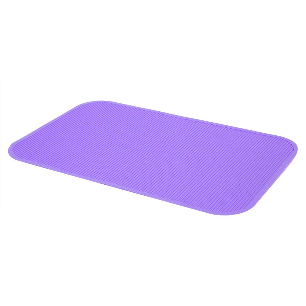 Tnfeeon Pet Grooming Non-Slip Mat, Professional Pet Grooming Table Top Mats Non Slip Rubber for Pet Bathing Training Table(Purple)