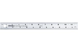 Johnson Level & Tool J112 Aluminum Rule, 12'', 1 Ruler, Silver