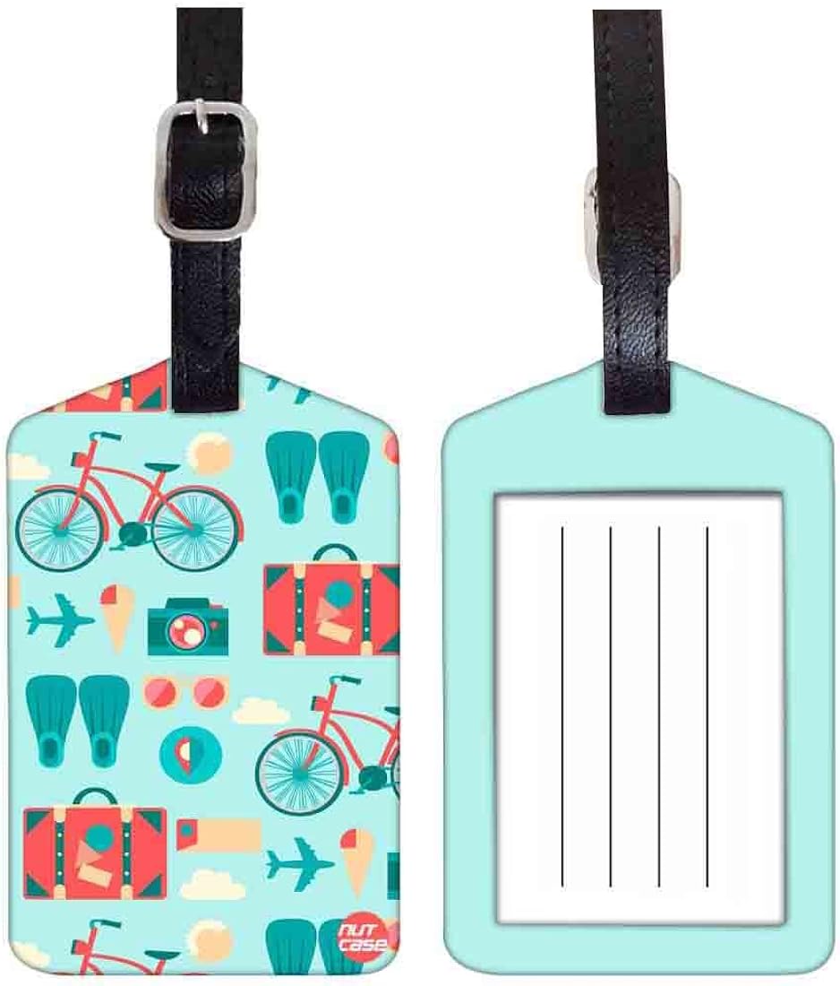 Nutcase Designer Luggage Travel Baggage Tags Single Tag With Name Card Inside